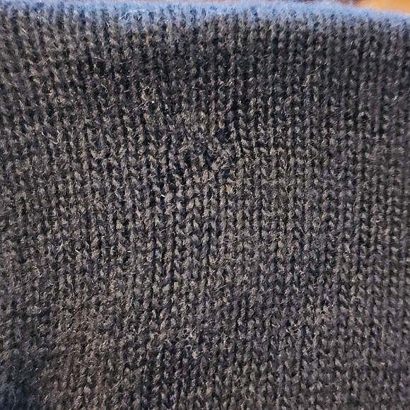 Vintage Doncaster Lambswool & Angora Black Beaded Mock Neck Sweater Size M - Picture 8 of 10